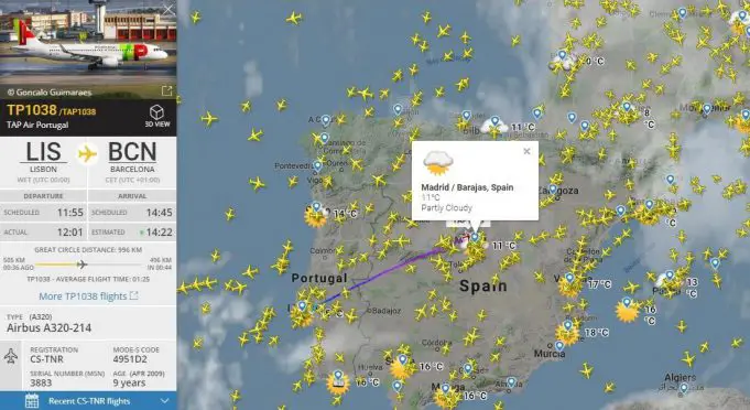 Flightradar24 En Español - Radar De Aviones Y Vuelos En Tiempo Real